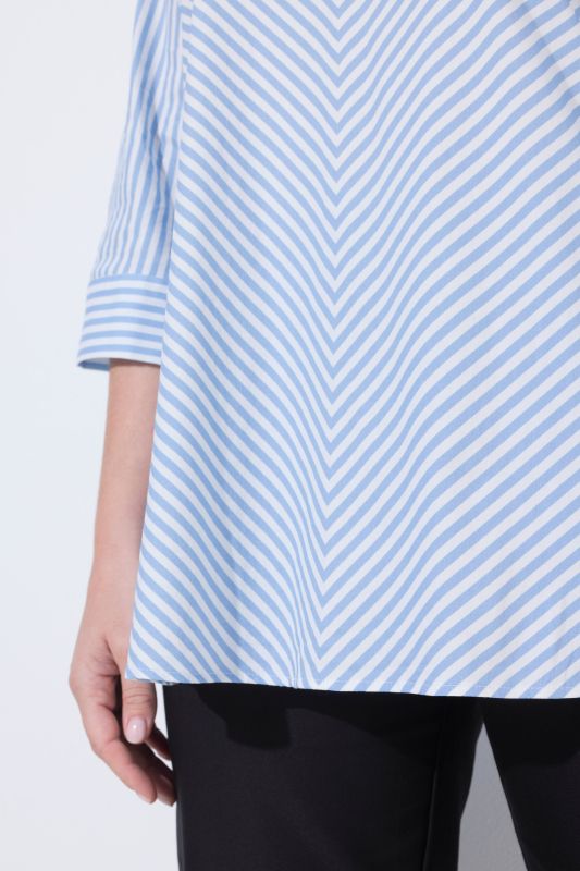 Diagonal Striped Blouse