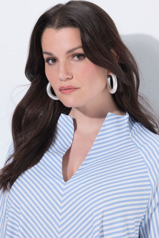 Diagonal Striped Blouse