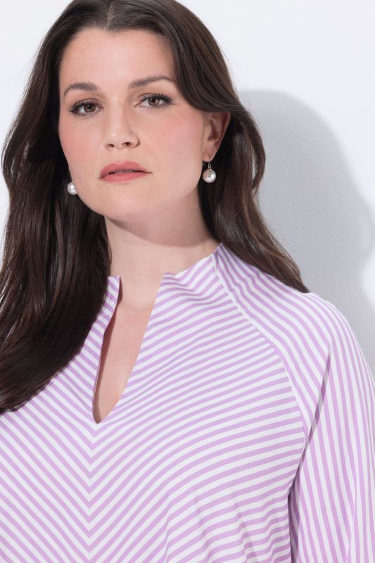 Diagonal Striped Blouse