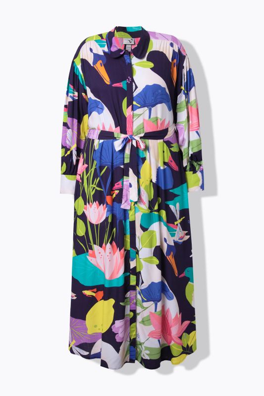 Рокля с разнообразен принт