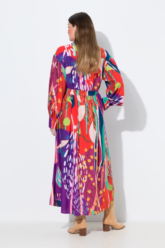 Рокля с разнообразен принт