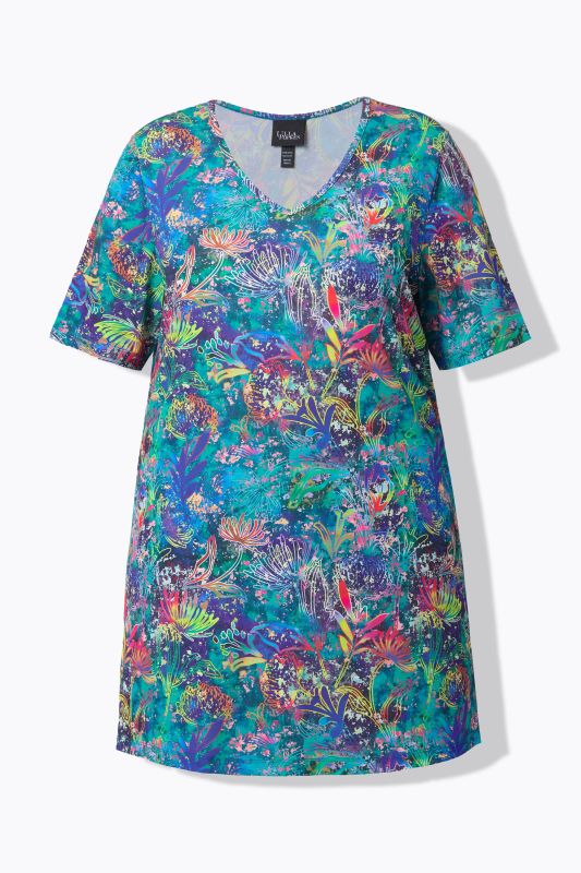 Туника с цветен принт