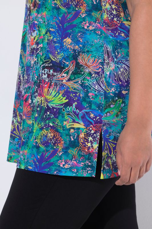 Туника с цветен принт