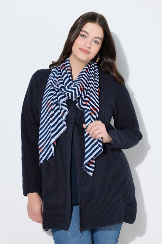 Шал с принт на котва