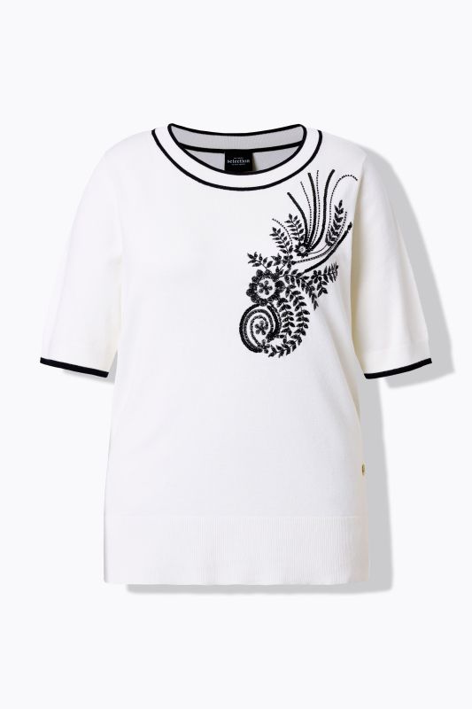 Пуловер с контрастни кантове