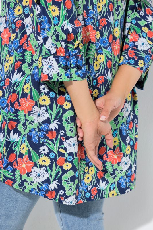 Туника с принт на котви