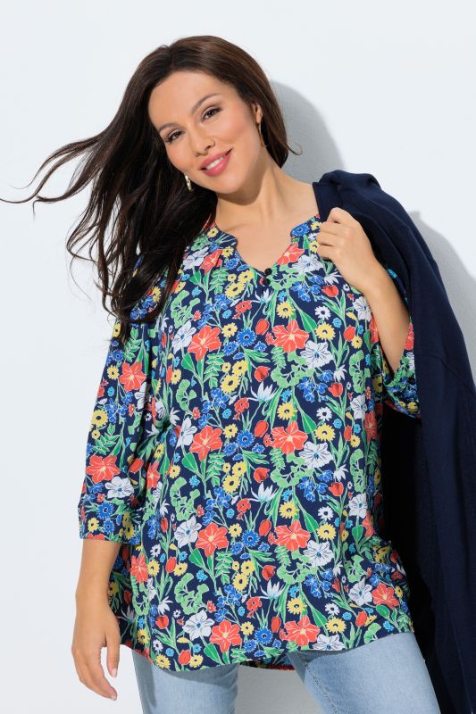 Туника с принт на котви