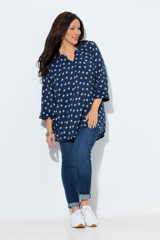 Туника с принт на котви