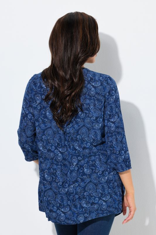 Блуза с декоративен ластик на гърдите