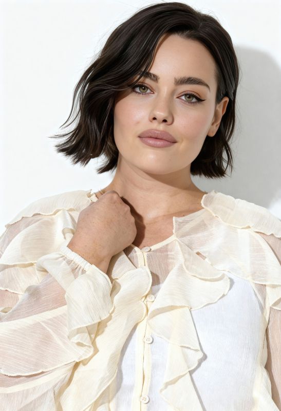 Риза с волани