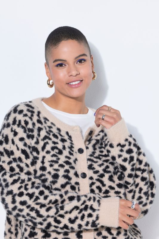 Leopard print cardigan