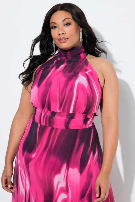 Рокля от розов шифон