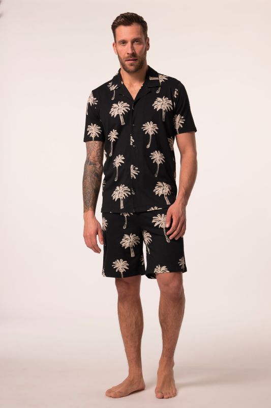 Пижама с принт на палми