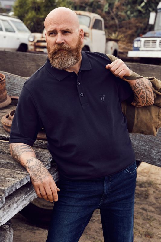 Belly Fit Cotton Piqué Polo Shirt