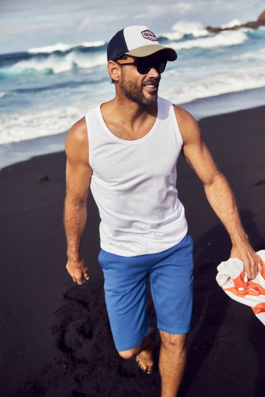 Banded Bottom Cotton Knit Tank