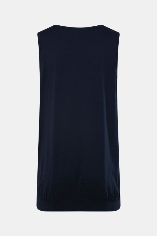 Banded Bottom Cotton Knit Tank