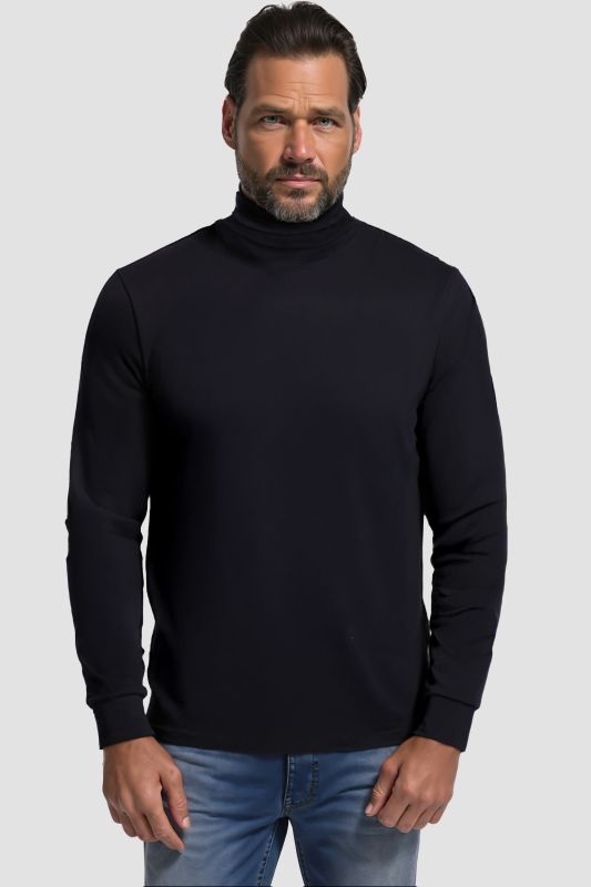 Turtleneck top, basic, jersey, long sleeve