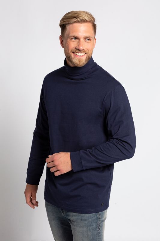 Turtleneck top, basic, jersey, long sleeve