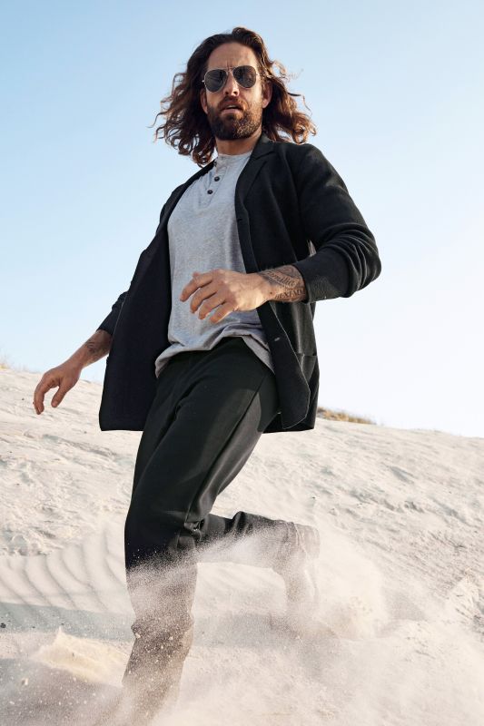 Knitted jacket, FLEXNAMIC®, Milano knitwear, lapel collar, up to 8 XL