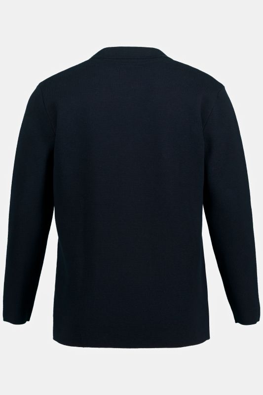 Knitted jacket, FLEXNAMIC®, Milano knitwear, lapel collar, up to 8 XL