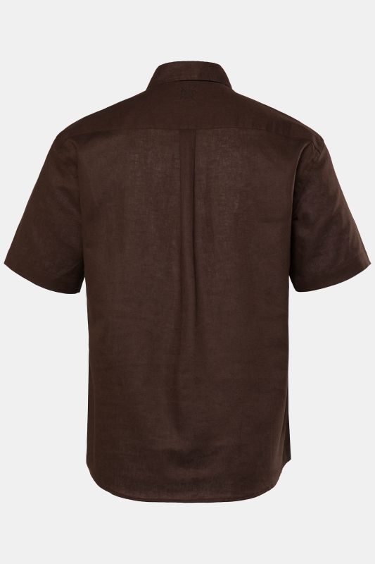Short Sleeve Linen Blend Shirt