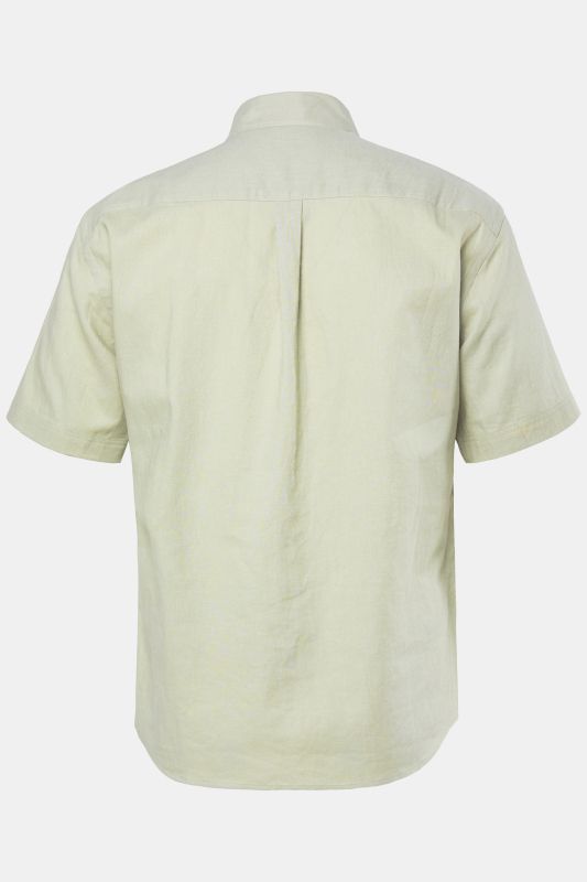 Short Sleeve Linen Blend Shirt