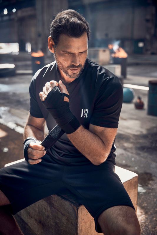 JAY-PI Cotton Knit Bermuda Shorts