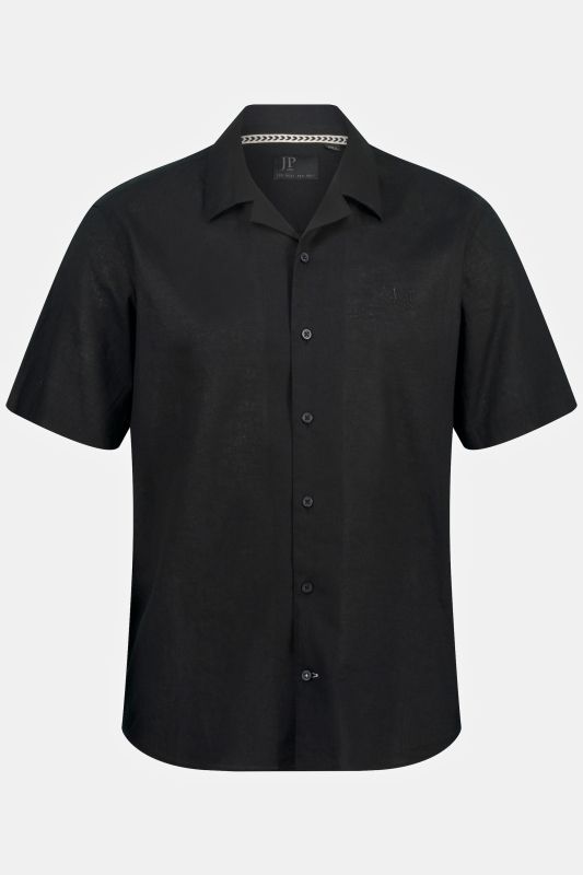 Short Sleeve Linen Blend Shirt