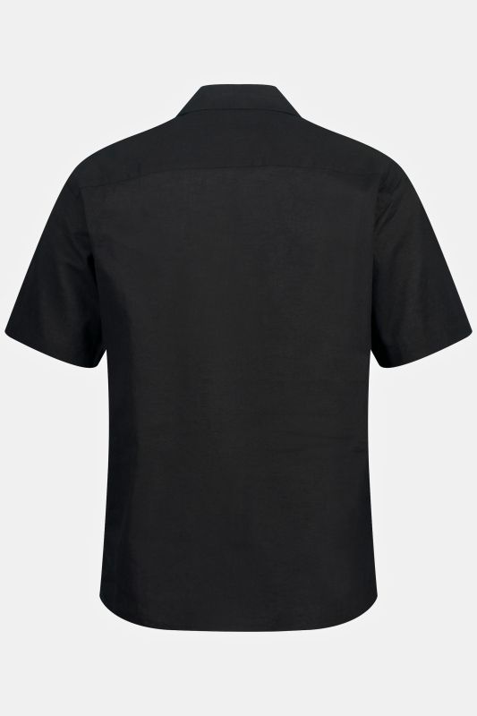 Short Sleeve Linen Blend Shirt