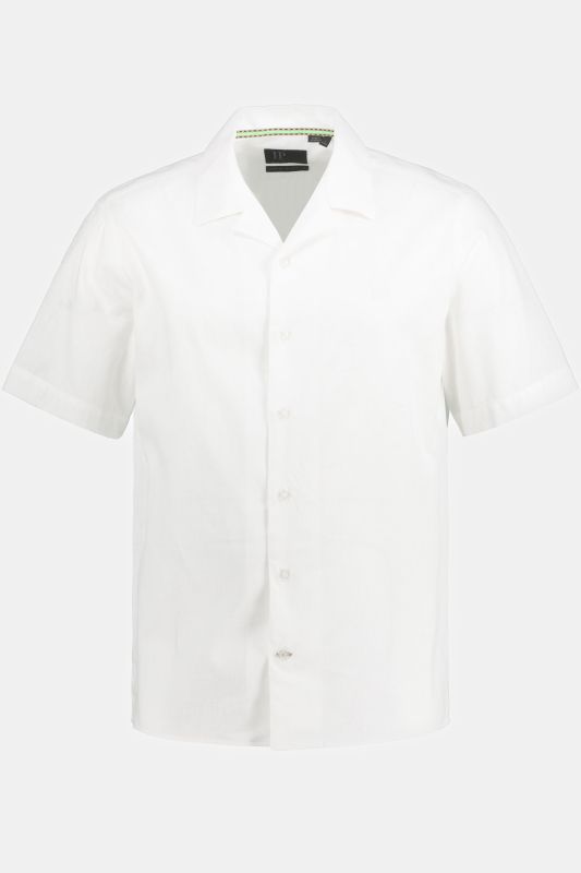 Short Sleeve Linen Blend Shirt