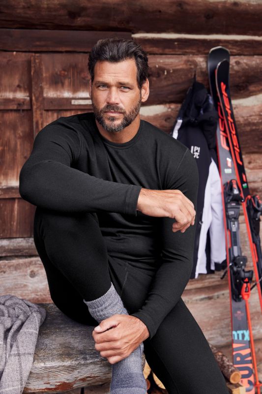 JAY-PI functional vest, skiwear, thermo, long sleeve, warm, round neckline, up to 8 XL