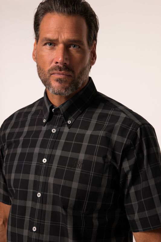 Short Sleeved Plaid Shirt