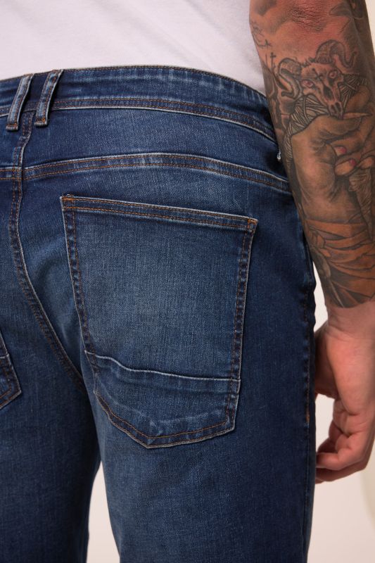 Jeans Bermuda turn-up, belly fit