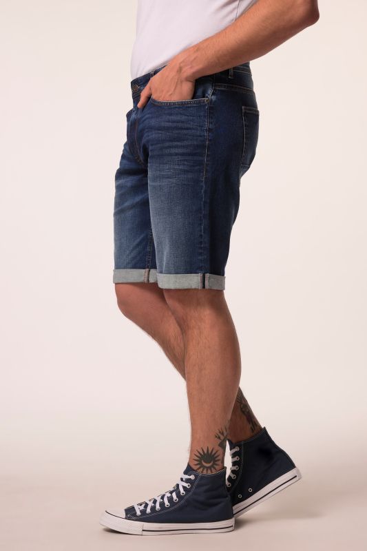 Jeans Bermuda turn-up, belly fit