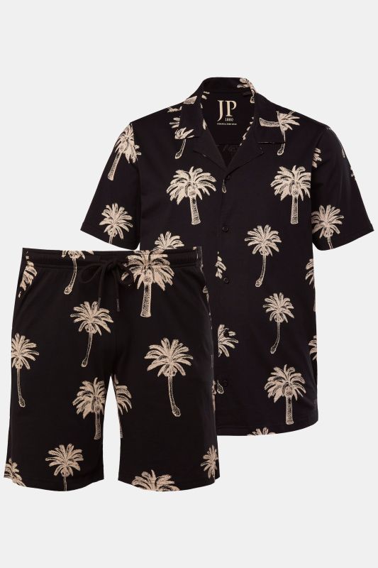 Пижама с принт на палми