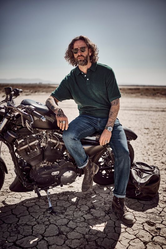 Belly fit terrycloth polo shirt