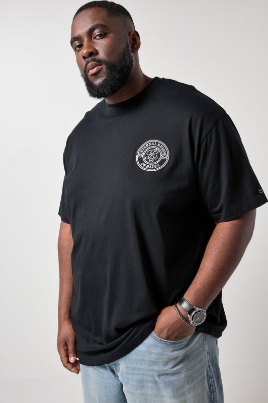 Тениска разкроена с щампи