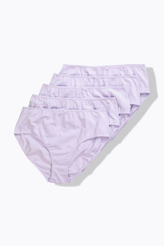 5 Pack of Stretch Cotton Panties - Solid