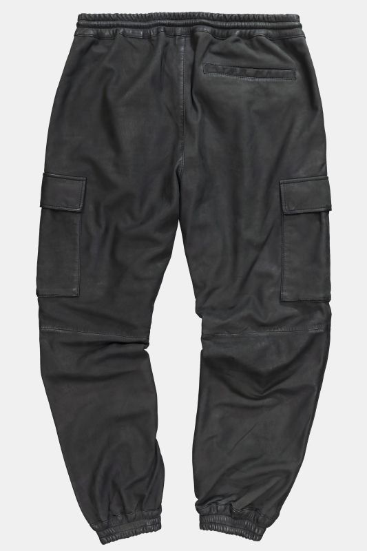 Leather cargo pants