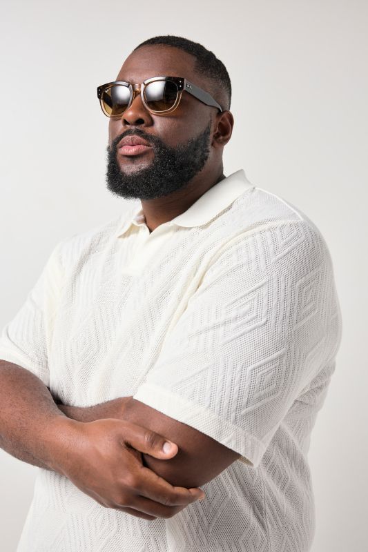 STHUGE FLEXLASTIC® jacquard polo shirt