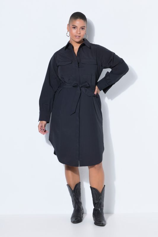 Рокля тип риза с вталена кройка