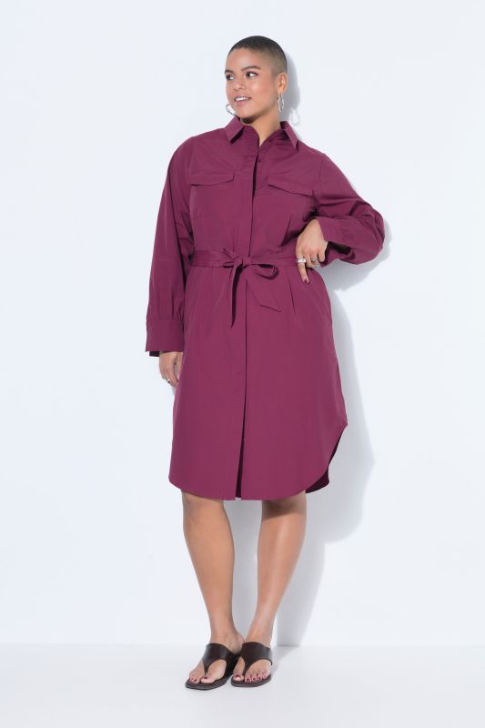 Рокля тип риза с вталена кройка