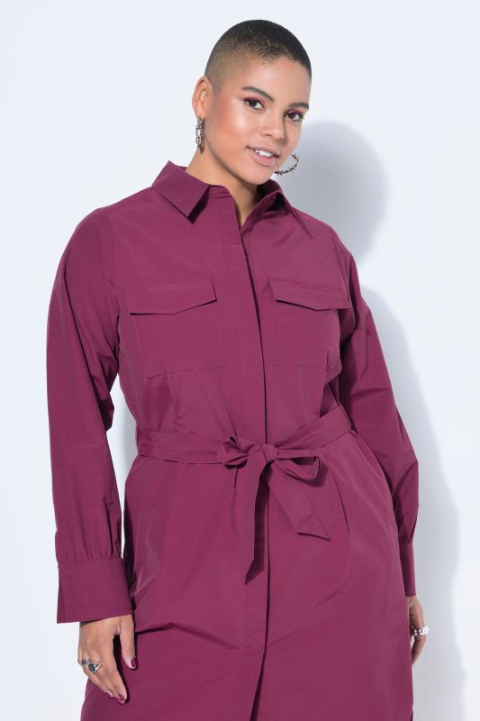 Рокля тип риза с вталена кройка