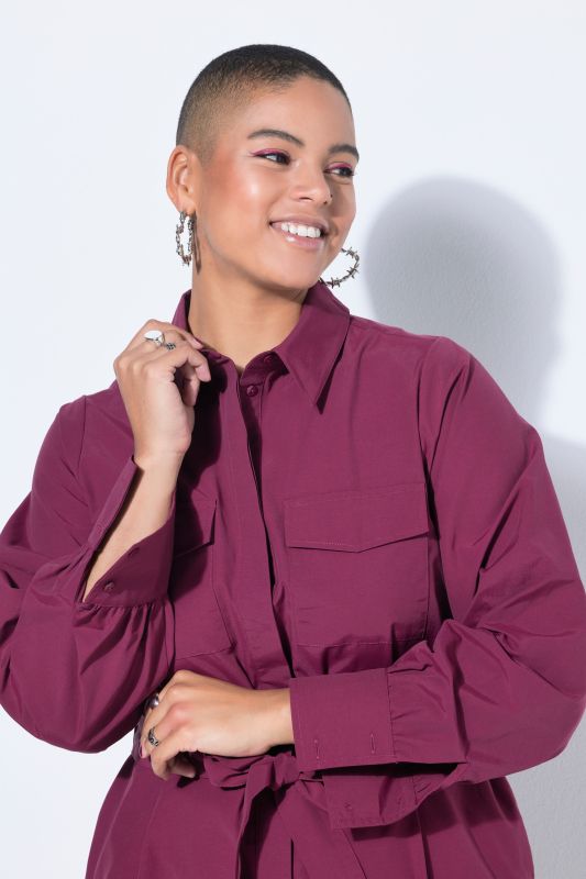 Рокля тип риза с вталена кройка