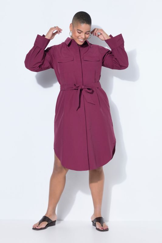 Рокля тип риза с вталена кройка