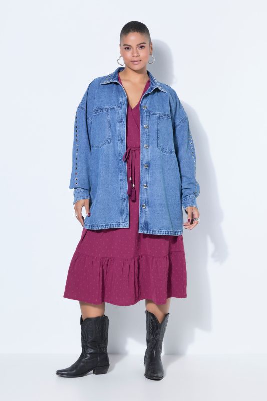 Риза дънкова с капси