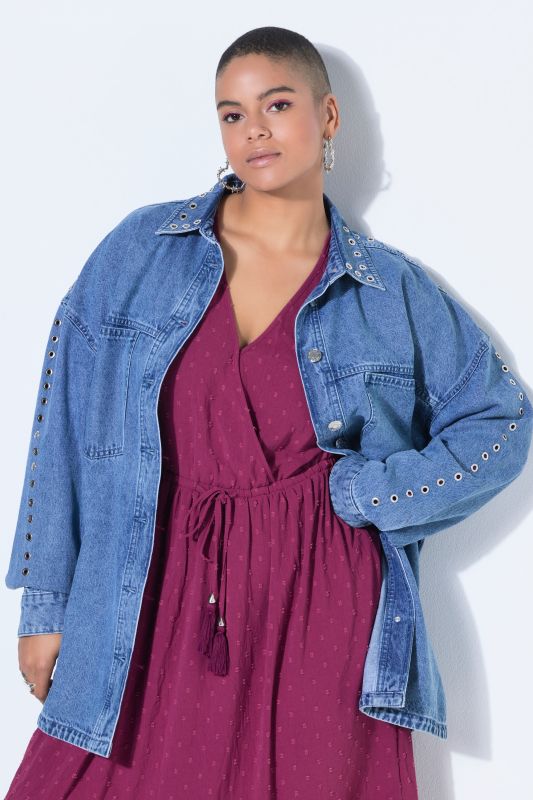 Риза дънкова с капси