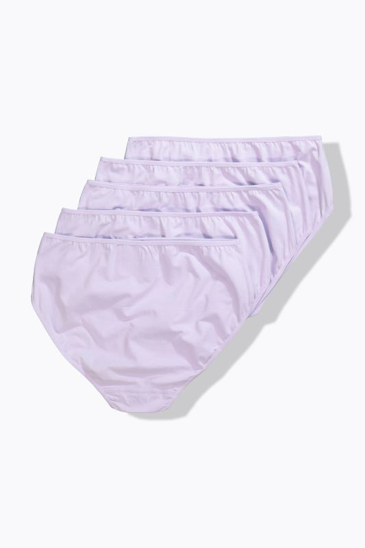 5 Pack of Stretch Cotton Panties - Solid