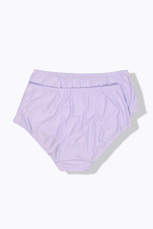 2 Pack of Stretch Microfiber Brief Panties - Pinstripe