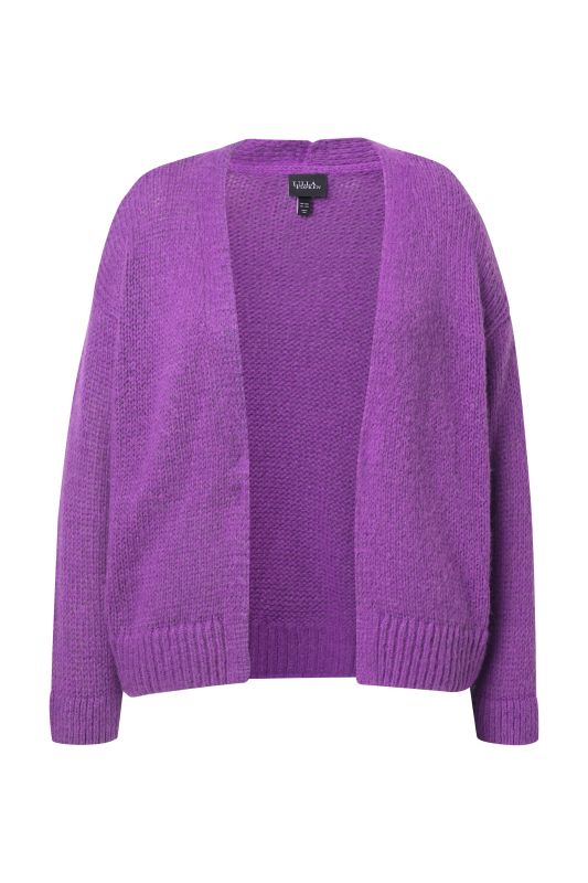 Wool Blend Open Shape Cardigan